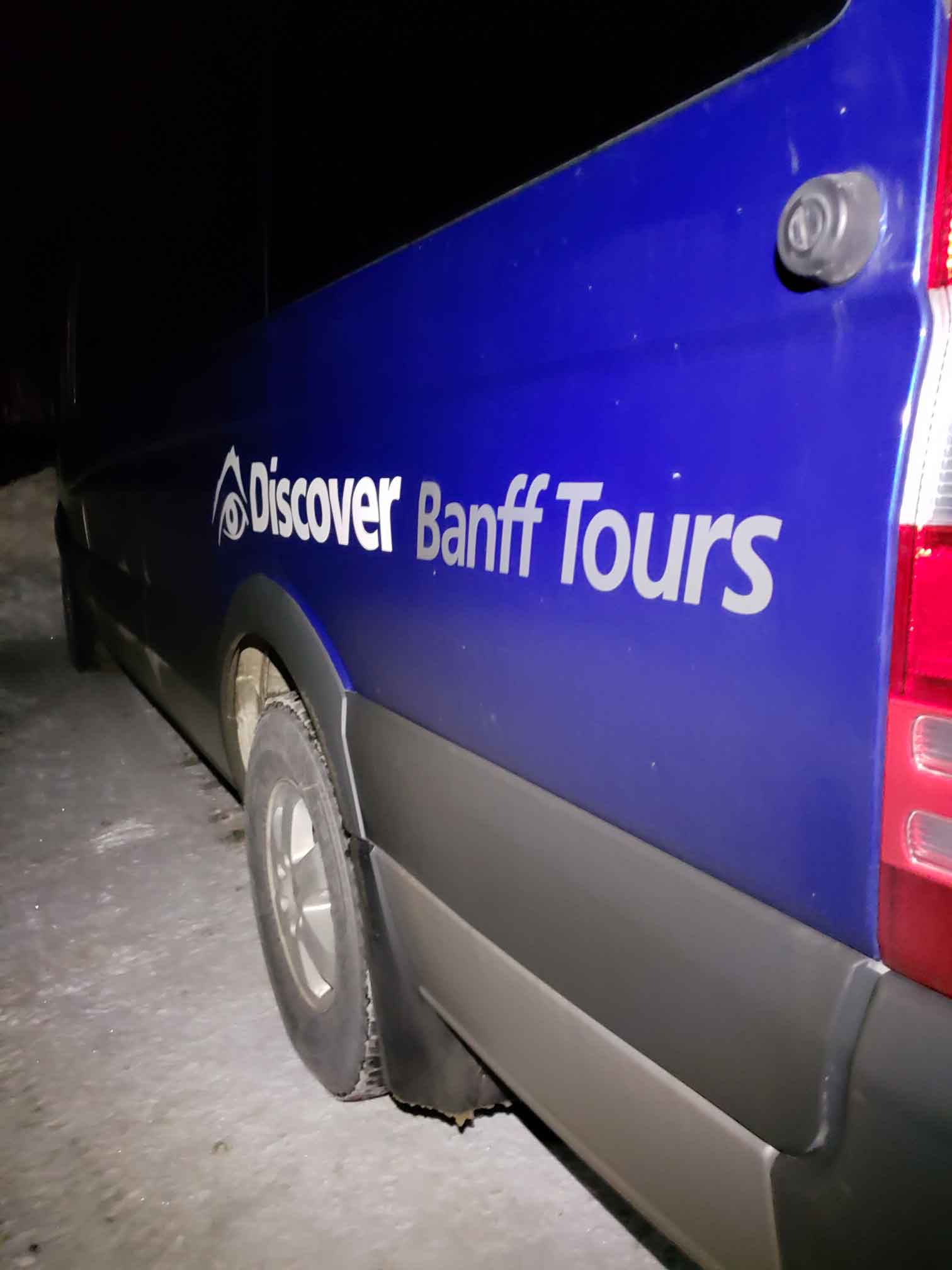 Discover Banff Tours bus by Kate Barker