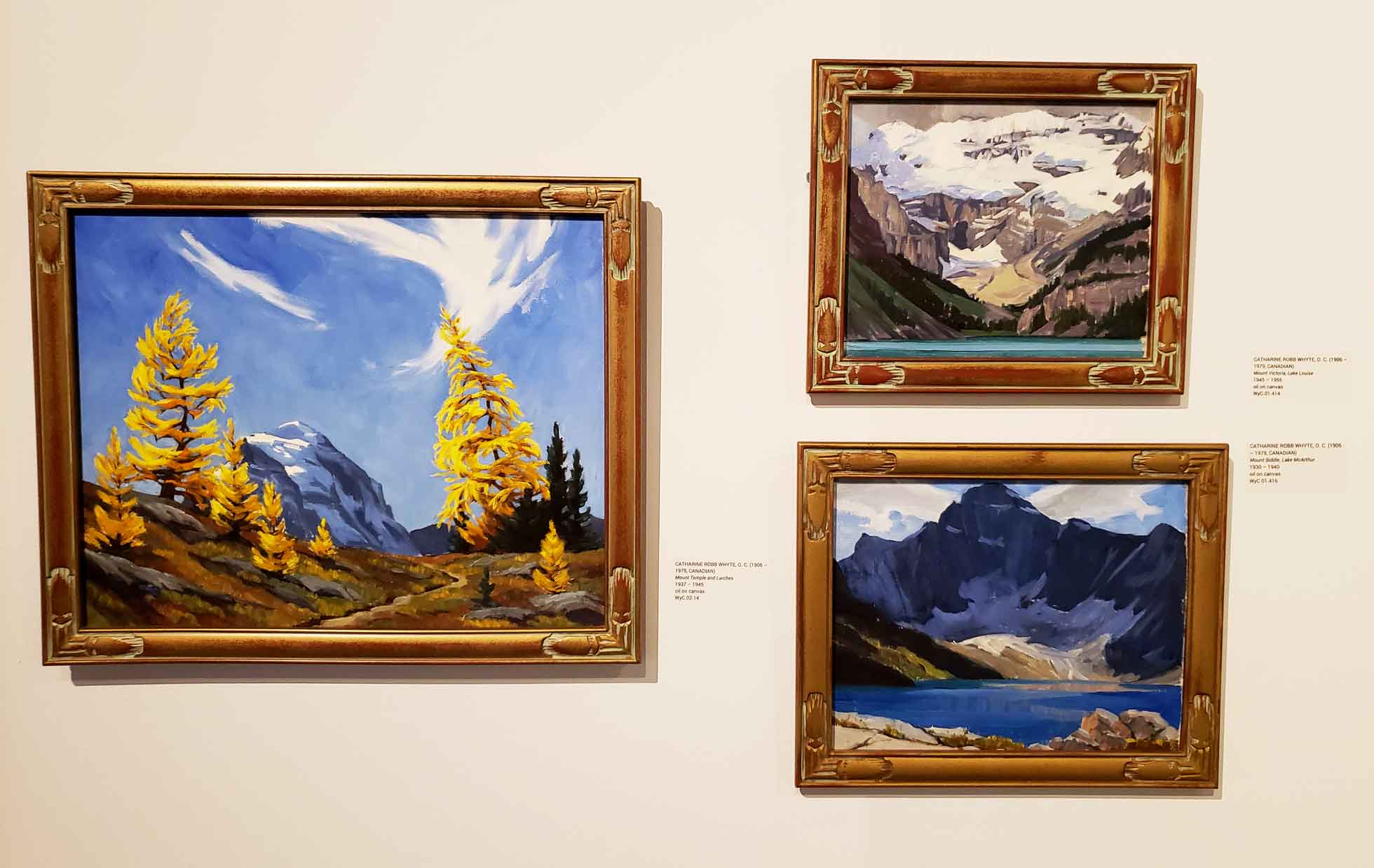 Paintings by Whyte Museum founder Catharine Robb Whyte