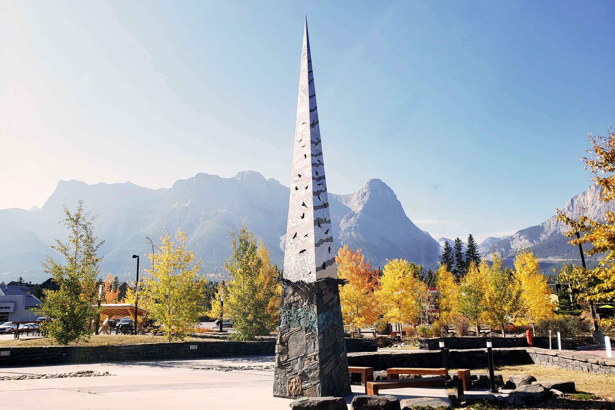 Touchstone, a piece of public art in Canmore