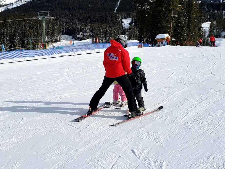 Bringing the Kids for a Ski Lesson at Lake Louise Ski Resort on Where Rockies