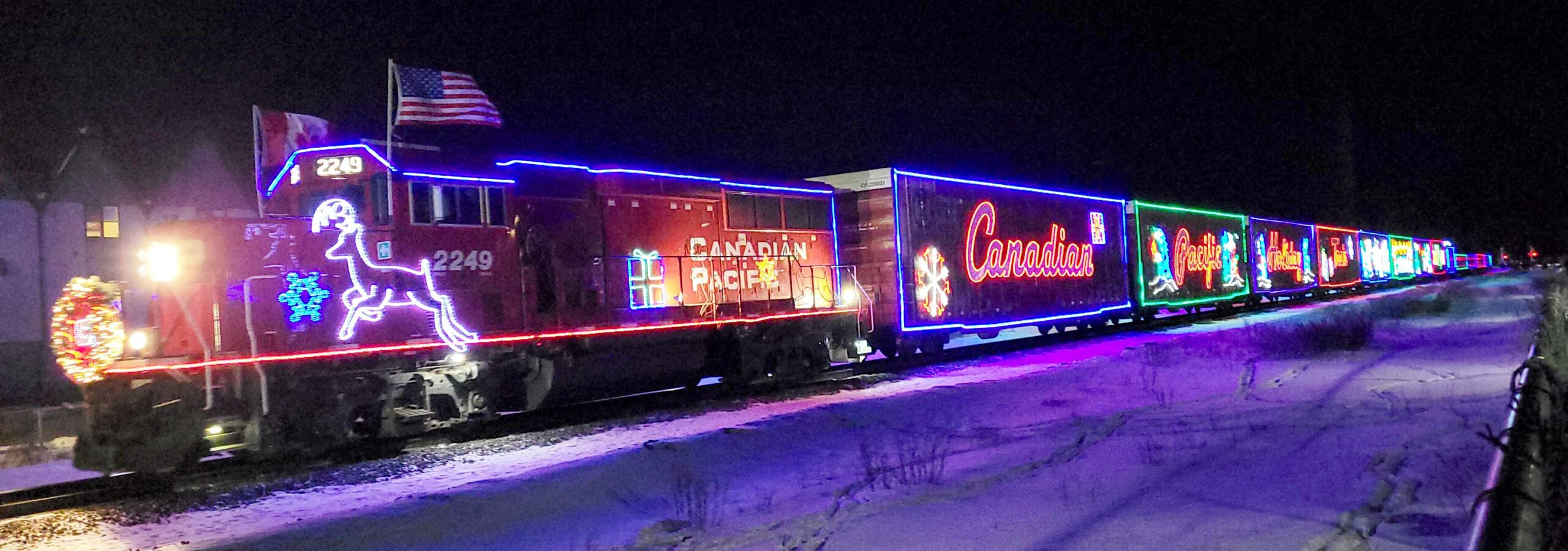 The CP Holiday Train rolls into Canmore