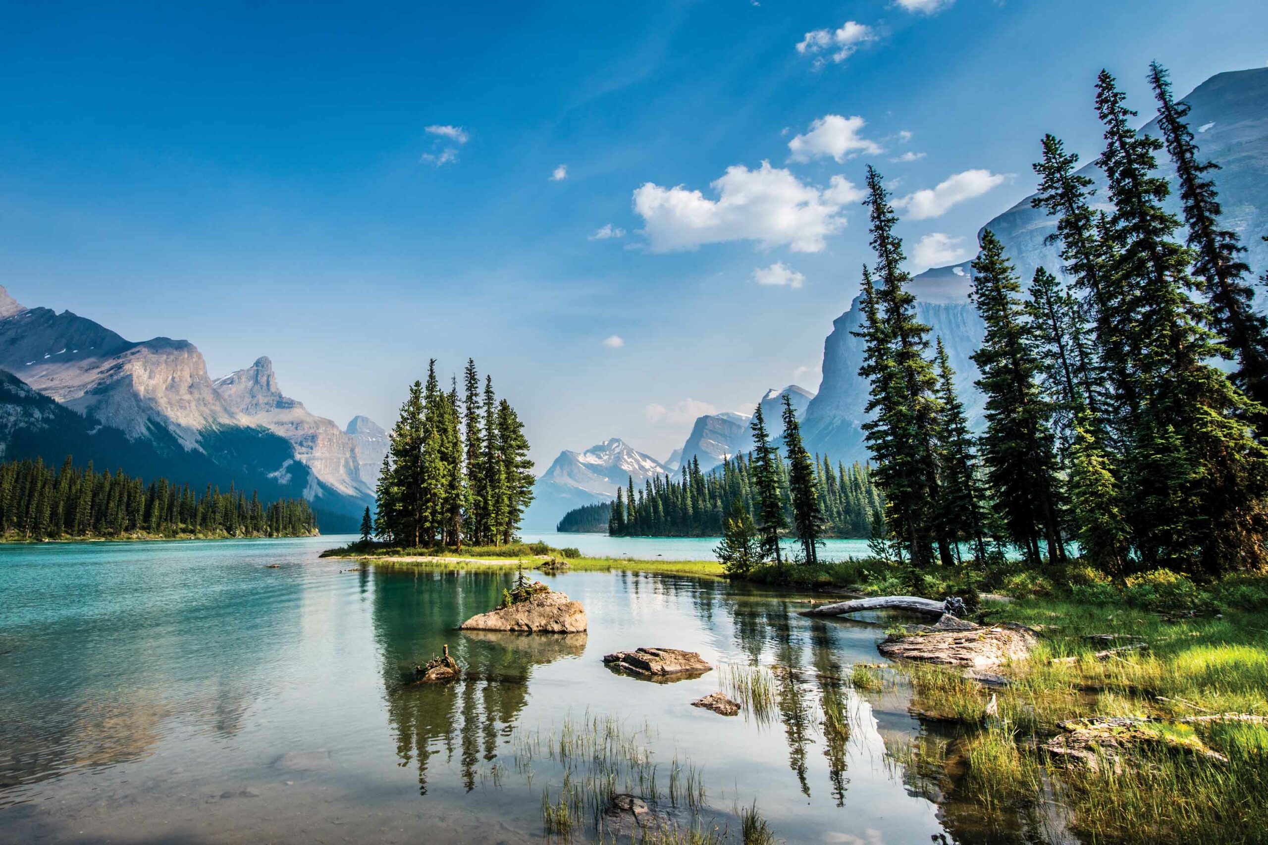 Spirit Island on Maligne Lake is one of the most photographed places in the Canadian Rockies