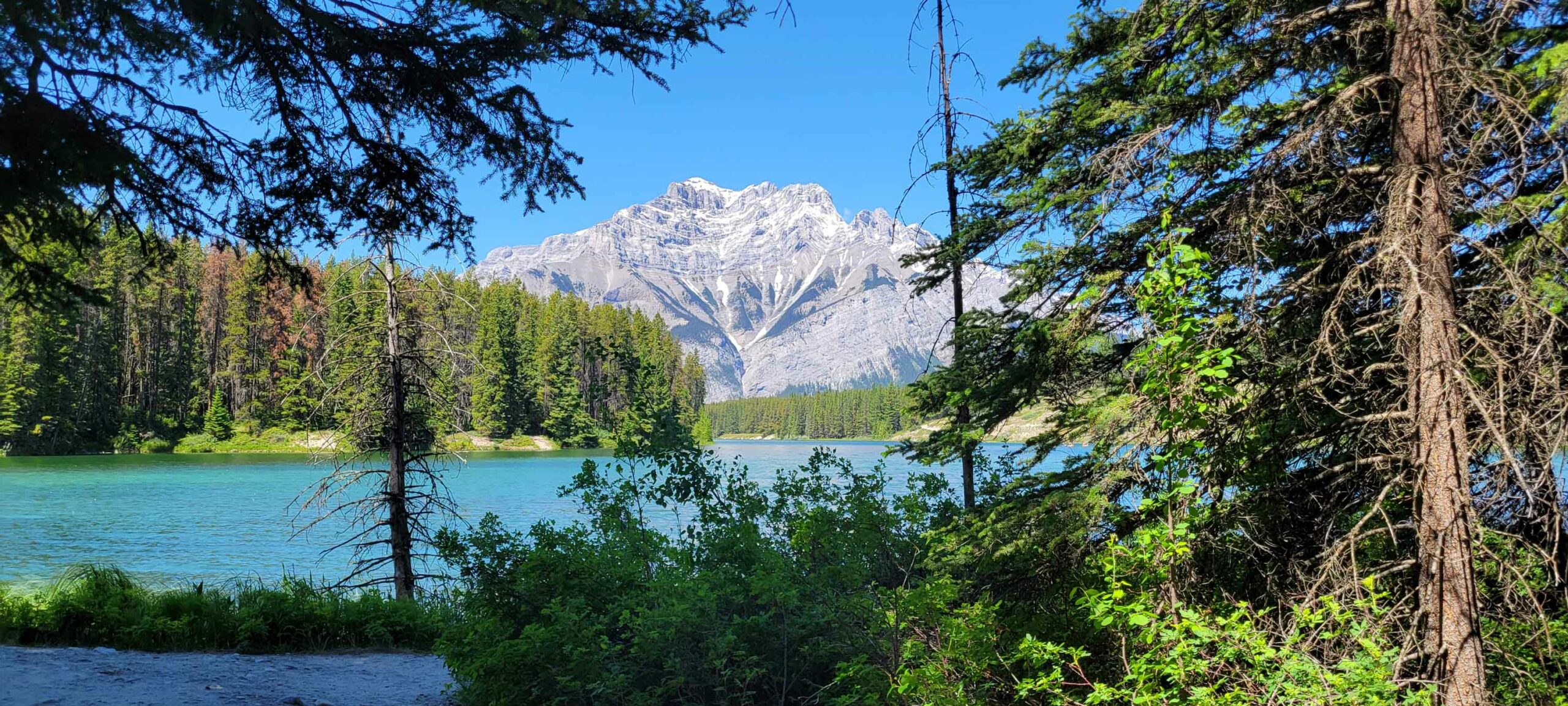 Cascade Mountain at the end of Johnson Lake