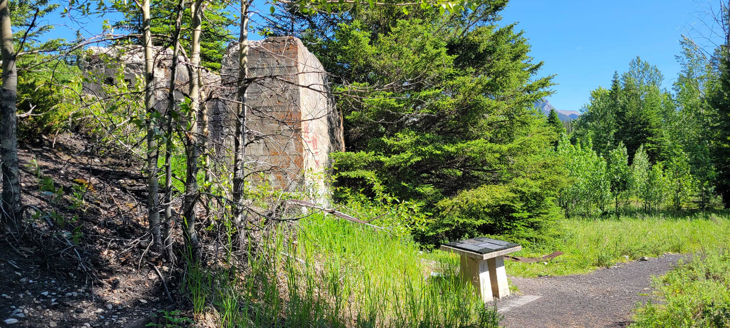 Not much remains of the Tipple, which was once a tall and important building.