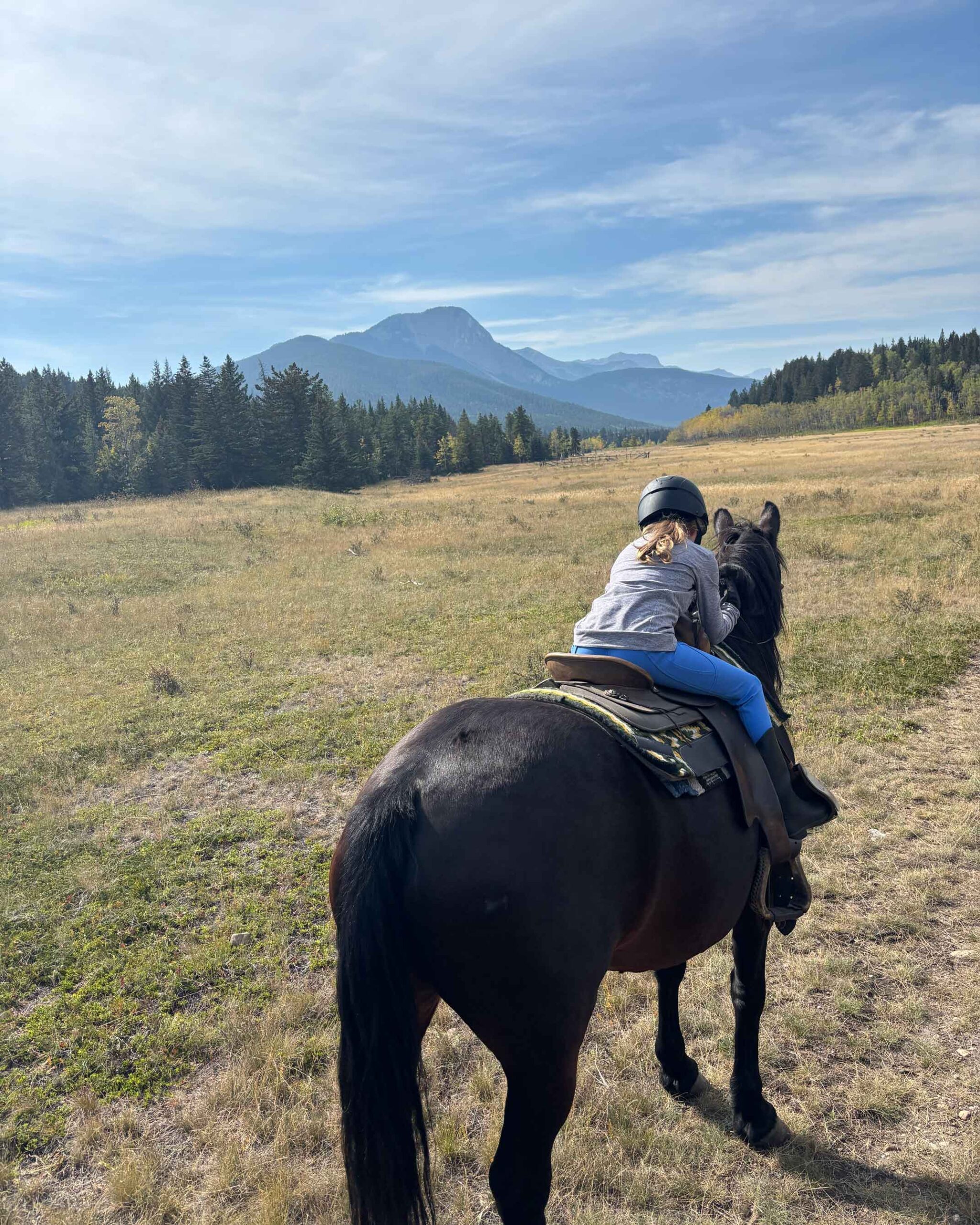 They were careful to pair us with the right horses at Rafter 6