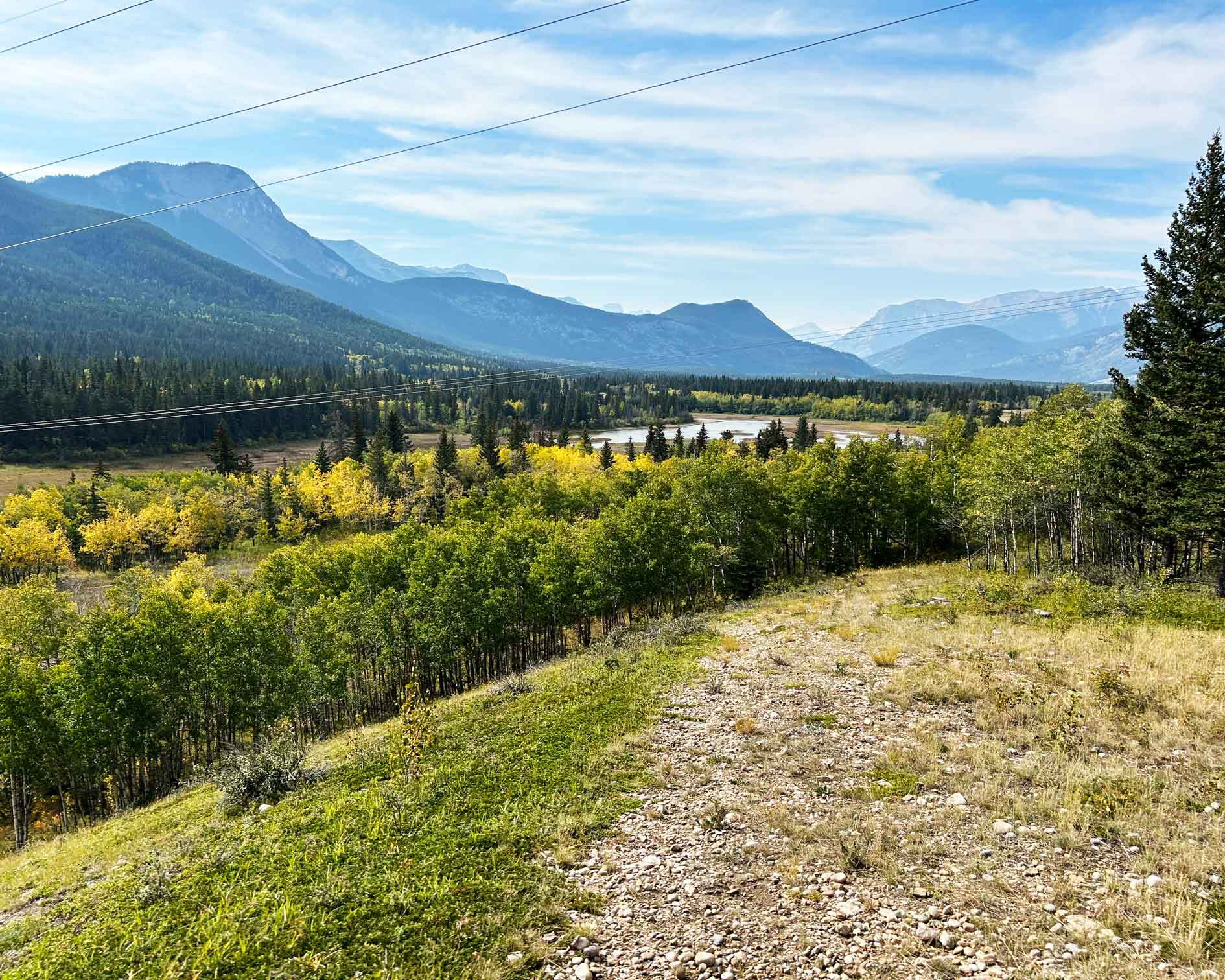 The mountain scenery on a ride with Rafter 6 was stunning with mountains trees, and the early hints of fall colours.
