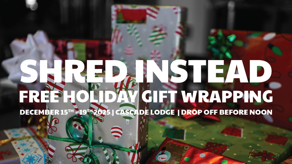 Shred Instead Holiday Gift Wrapping - Read more on Where Rockies Online Shred Instead Holiday Gift Wrapping on Where Rockies