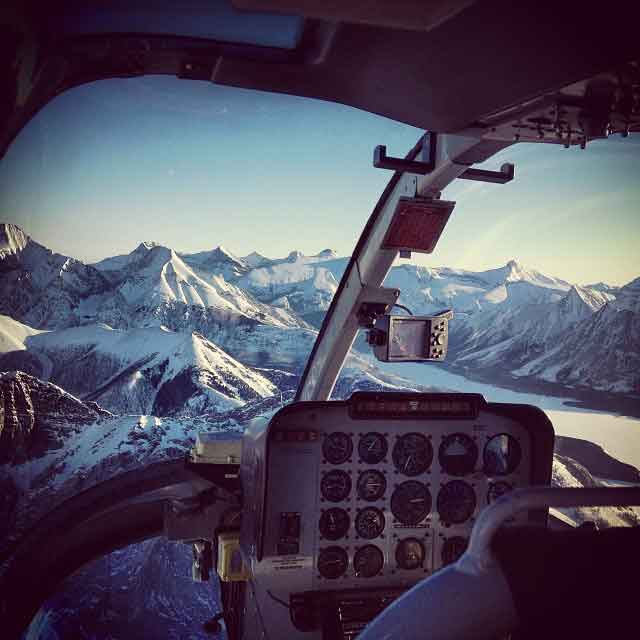 Seeing the mountains from a helicopter is a truly unique experience!