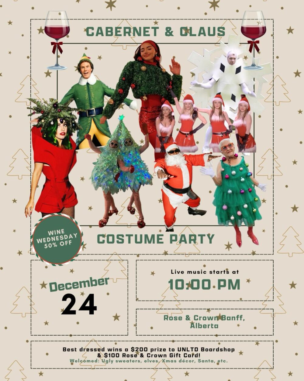 Cabernet & Claus Costume Party on Where Rockies