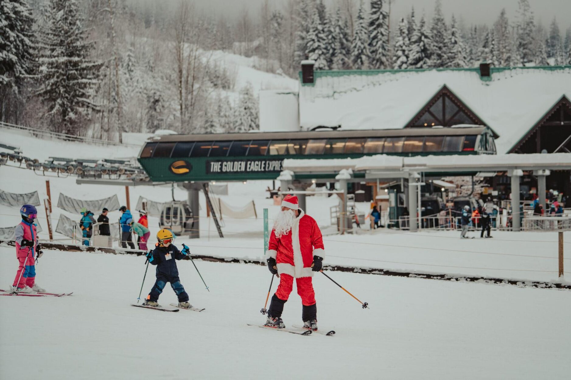 Ski with Santa at Kicking Horse Mountain Resort - Read more on Where Rockies Online Ski with Santa at Kicking Horse Mountain Resort on Where Rockies