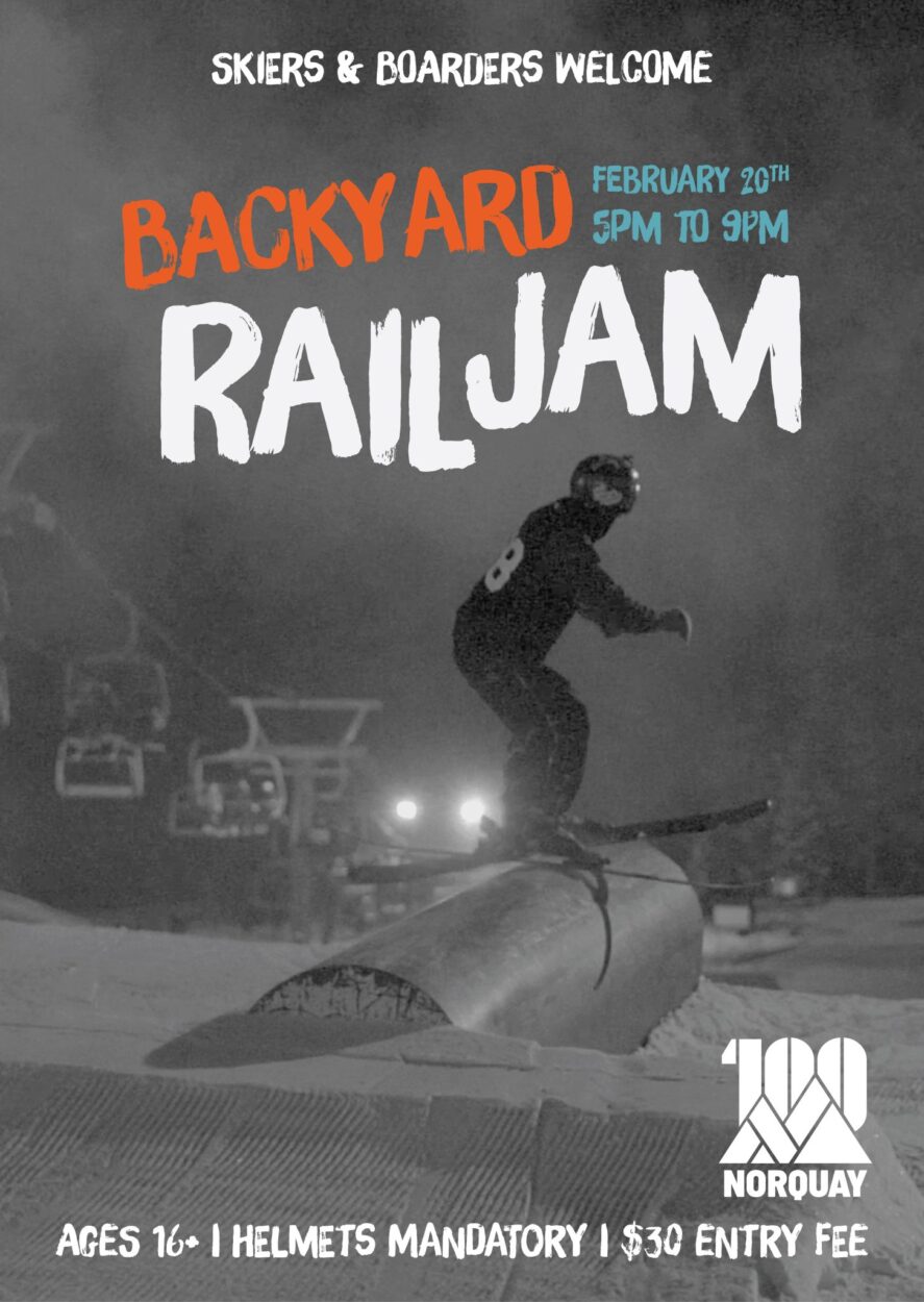 Backyard Rail Jam on Where Rockies