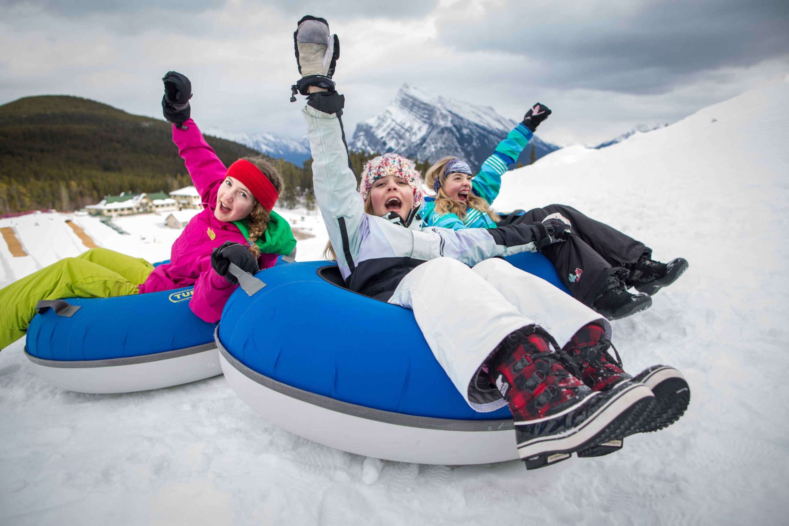 Tubing at Mt Norquay is a fantastic activity to do after skijoring